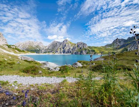 Ein Ausflug zum Lünersee darf in Deinem Urlaub im Explorer Hotel Montafon in Vorarlberg nicht fehlen!